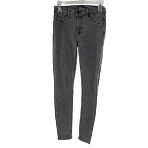 Hudson Jeans Gray Denim Super Skinny Stretch Mid Rise Natalie Size 25
